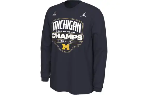 JORDAN Michigan Men's JORDAN College Long-Sleeve T-Shirt