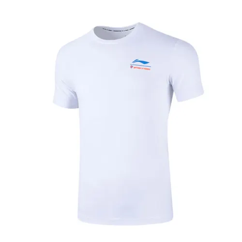 Li Ning Badminton Collection T Shirt Men's White