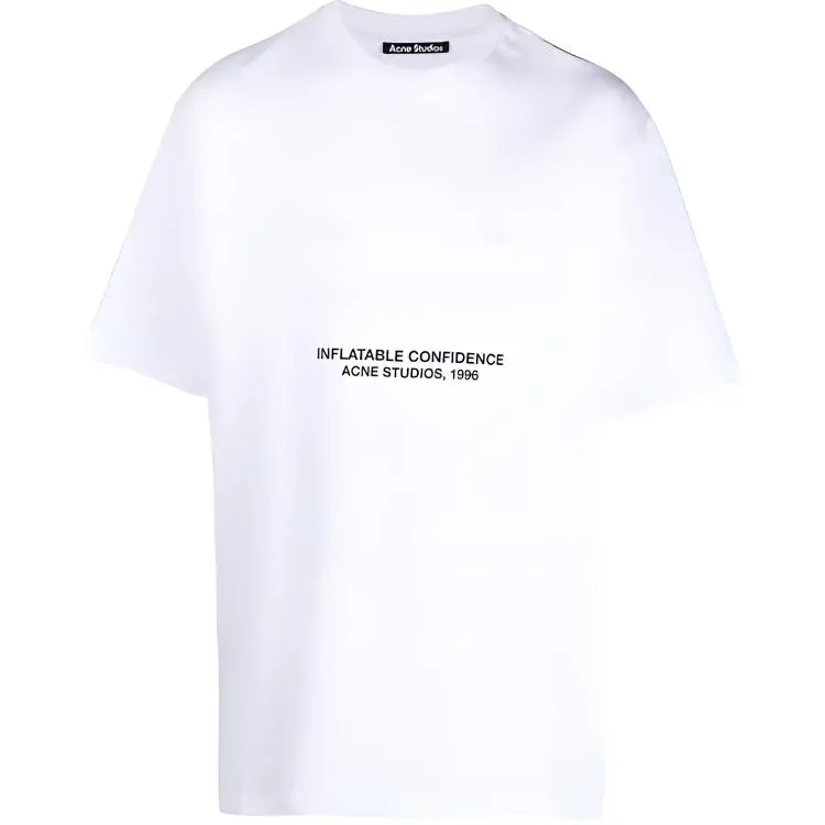 Acne Studios T Shirts Unisex White Crew Neck Moderate