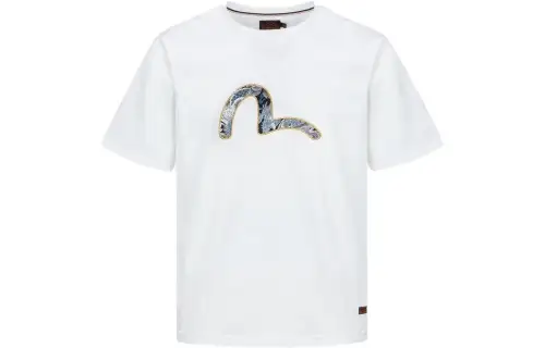EVISU T Shirts Men's Crew Neck Moderate Straight Fit