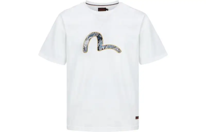 EVISU T Shirts Men's Crew Neck Moderate Straight Fit