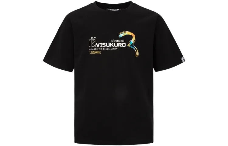EVISU T Shirts Men's Crew Neck Moderate Straight Fit