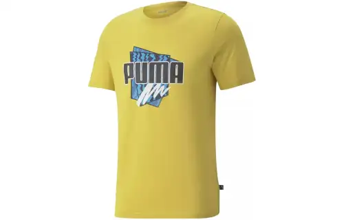 PUMA SUMMER GRAPHIC TEE T Shirt Men's Yellow