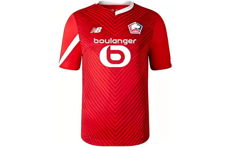 New Balance T Shirts Men's Red Crew Neck Moderate