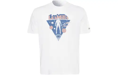 Reebok LM Oversize Graphic Tee T Shirt Men's White