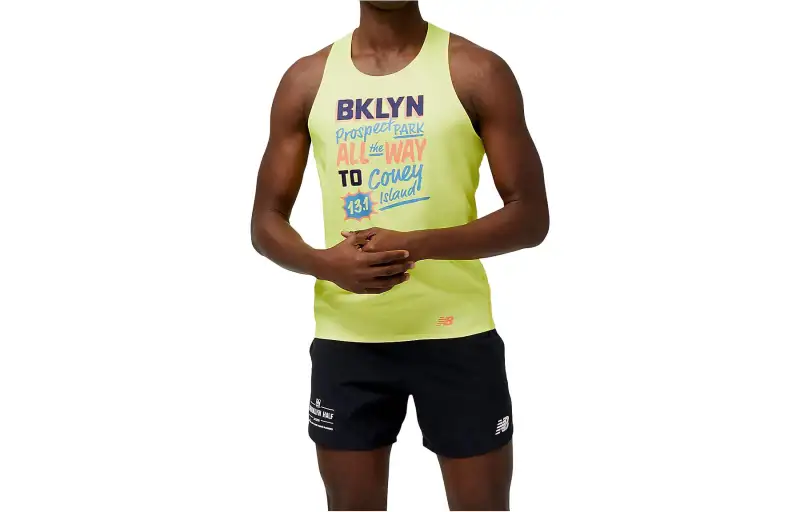 New Balance SS23 T Shirt Men's Yellow