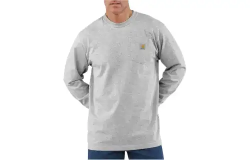 Carhartt K126 HEAVYWEIGHT LONG SLEEVE POCKET T SHIRT T Shirt LOOSE FIT Men's