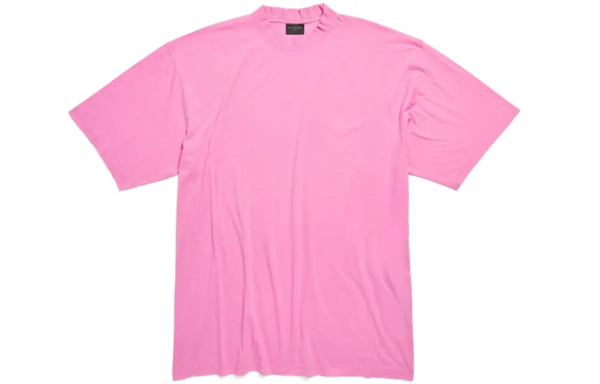Balenciaga FW23 T Shirt Loose Fit Unisex Pink