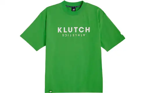 New Balance T Shirts Men's Grass Green Crew Neck Moderate Straight Fit