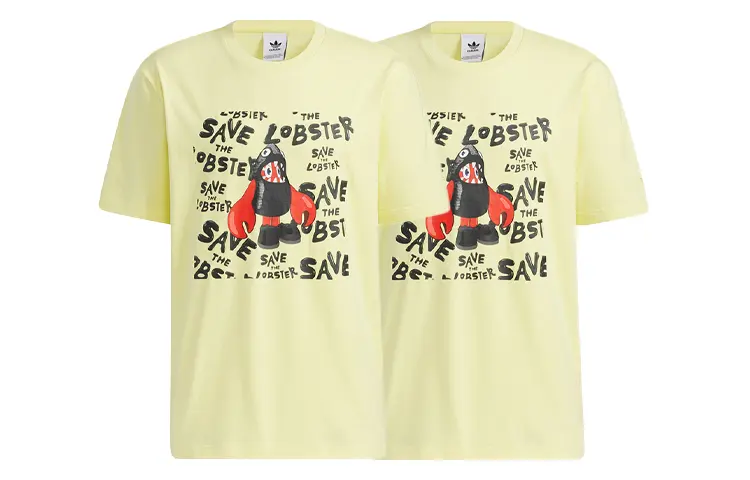 Adidas Originals T Shirt Men's 2 Pack Yellow