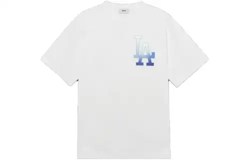 MLB SS23 Drop Shoulder Sleeve T-Shirt Unisex White