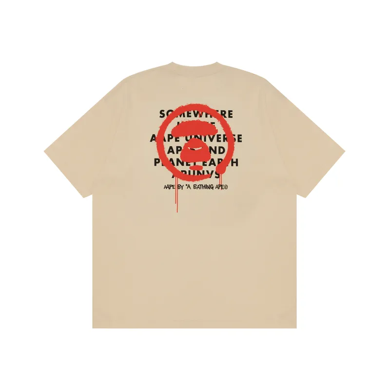 Aape By *A Bathing APE® Logo print Cotton T shirt