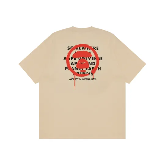 Aape By *A Bathing APE® Logo print Cotton T shirt