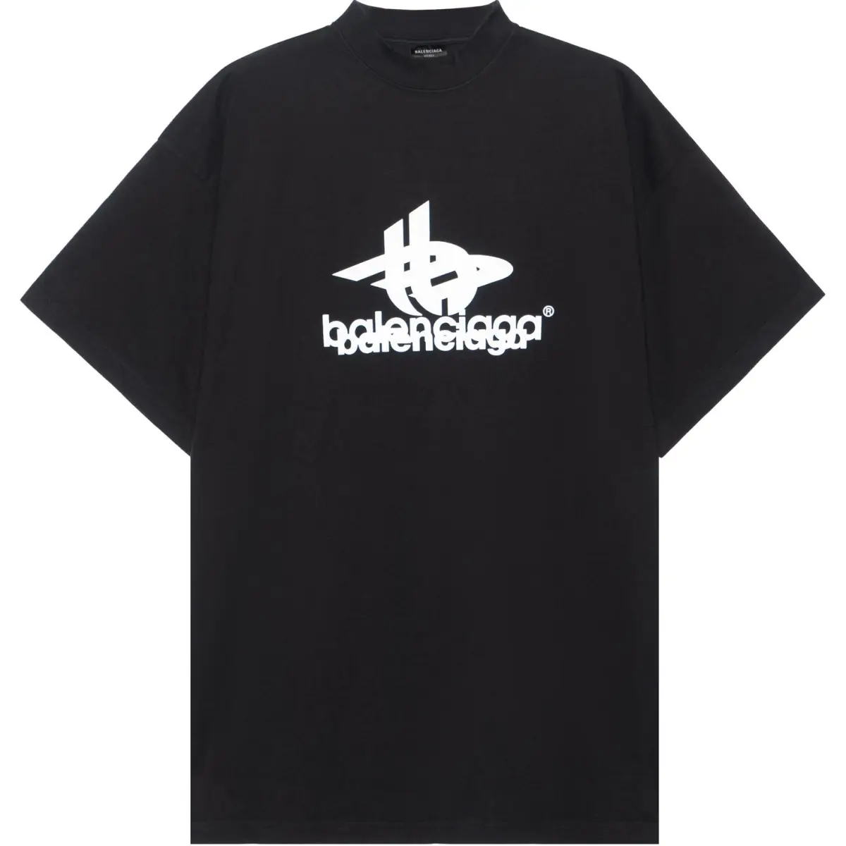 Balenciaga T Shirt Loose Fit Unisex Black