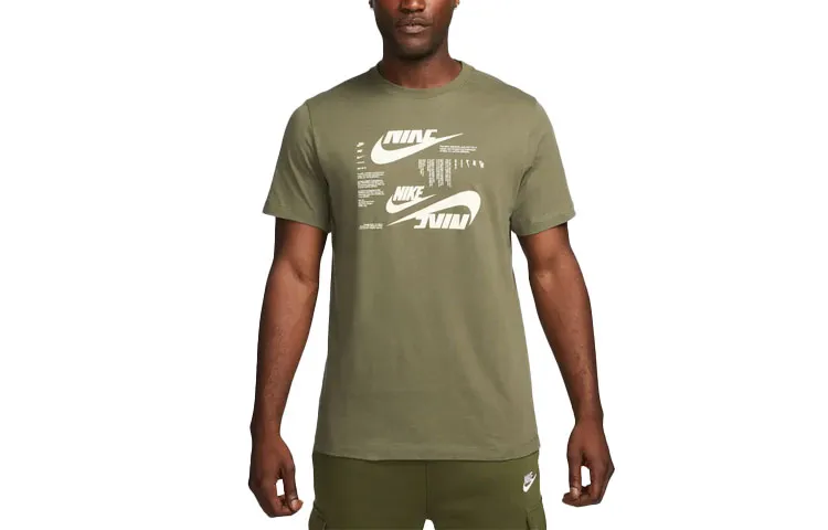 Nike T Shirt Men's Medium Olive Green