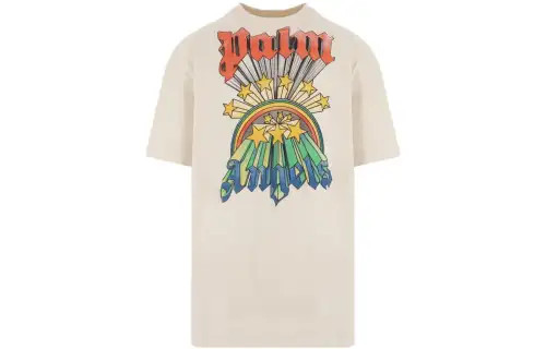 Palm Angels rainbow-graphic crew-neck T-shirt