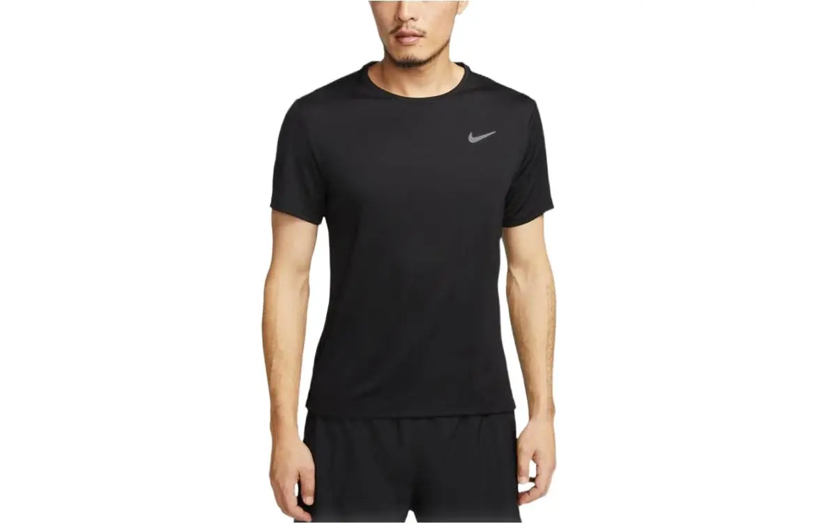 Nike DRI FIT UV MILER T Shirt Men's Black