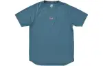 New Balance T Shirts Men's Turquoise Crew Neck Moderate Straight Fit