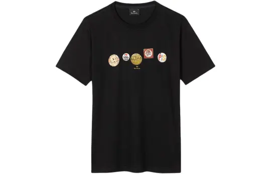 Ps Paul Smith Badges Printed Crewneck T Shirt
