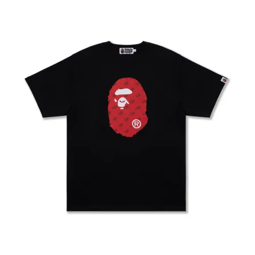 A BATHING APE T Shirts Men's Crew Neck Moderate Straight Fit