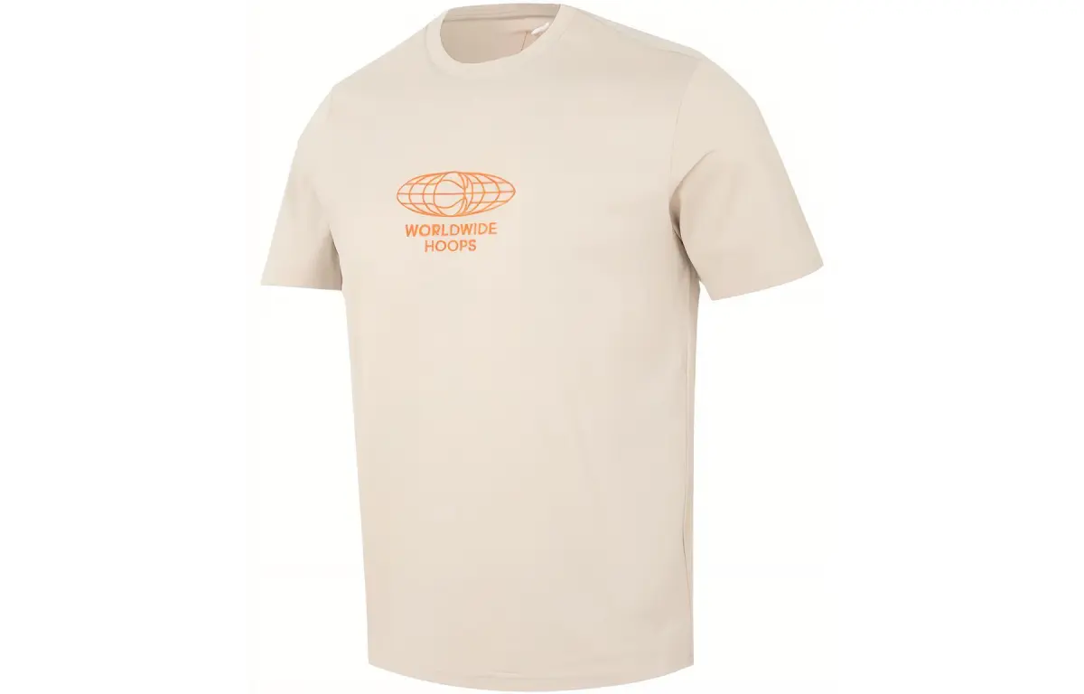 Adidas T-Shirts Men's Tan Crew Neck Moderate Straight Fit
