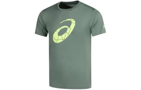 ASICS GPX T-Shirts Men's Green Crew Neck Moderate