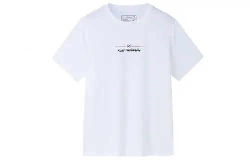 ANTA T Shirts Men's White Crew Neck Moderate Straight Fit