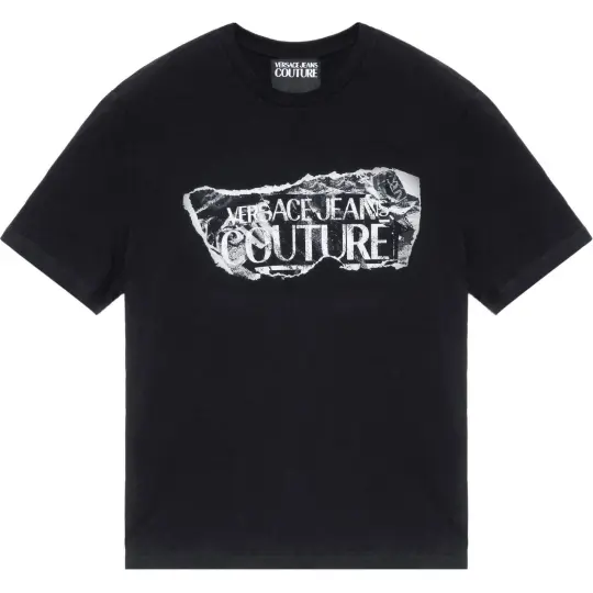 VERSACE JEANS COUTURE Logo print Cotton T shirt
