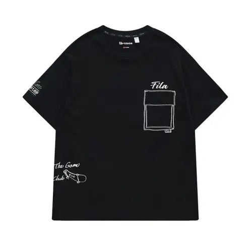 FILA FUSION T Shirt Men's Pitch Black