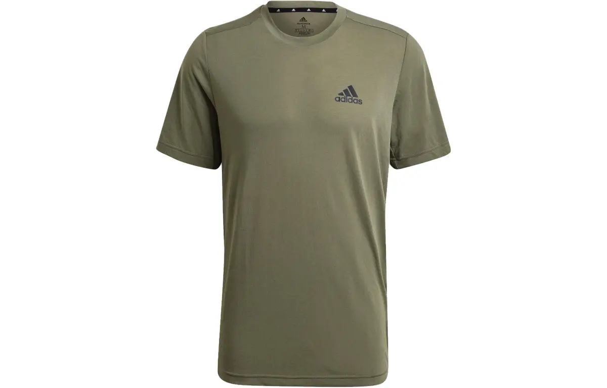 Adidas Set in Sleeve T Shirt Men's Ruins Green