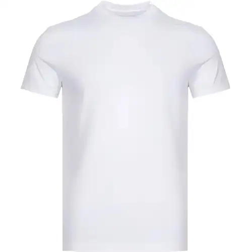 PRADA T Shirts Men's White Crew Neck Moderate Straight Fit