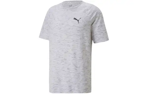 PUMA BMW M Motorsport T Shirts Men's White Crew Neck Moderate Straight Fit