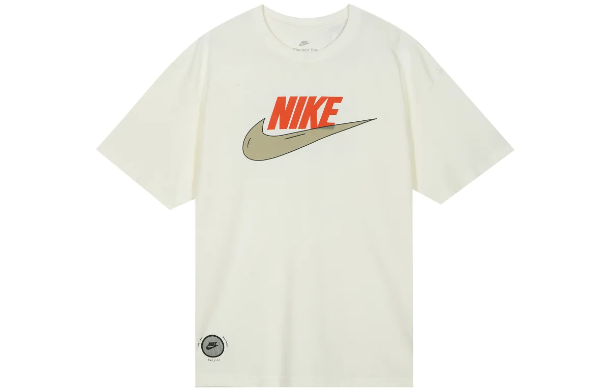 Nike Drop Shoulder Sleeve T-Shirt Men's White
