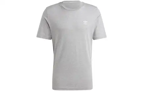 Adidas Originals T Shirts Men's Gray Crew Neck Moderate Straight Fit