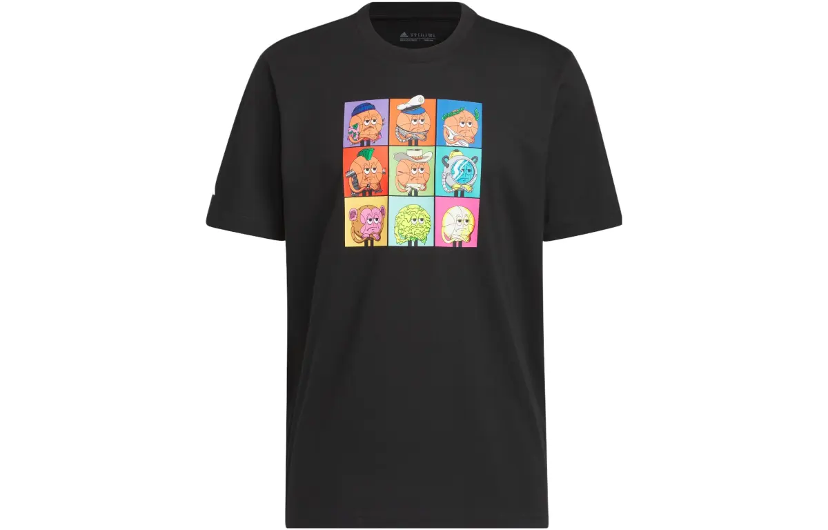 Adidas Set in Sleeve T Shirt Men's Black