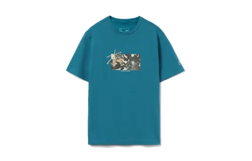 Li Ning Sports Life Collection T Shirt Men's Space Blue