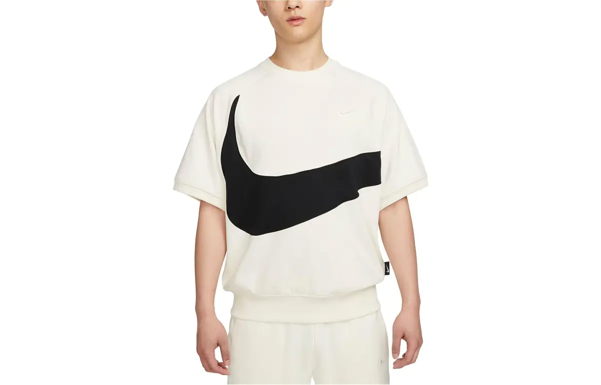 Nike Sportswear Swoosh Big Logo T-shirt Off White