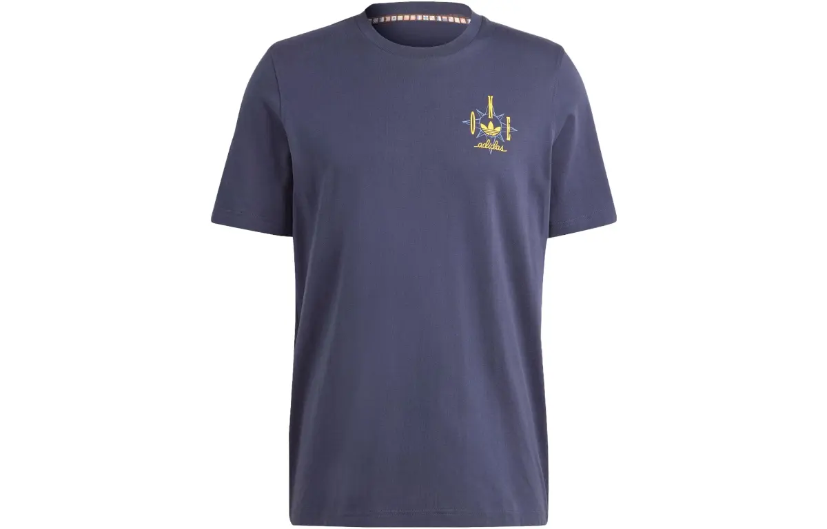 Adidas Originals T-Shirts Men's Legend Ink Crew Neck Moderate Straight Fit