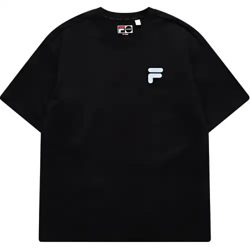 FILA FUSION T Shirt Unisex Pitch Black