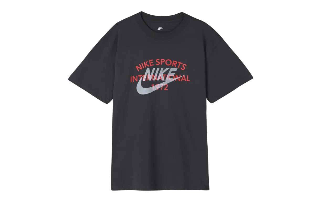 Nike Drop Shoulder Sleeve T-Shirt Men's Gray