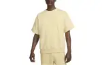 Nike T Shirts Men's Yellow Crew Neck Moderate Straight Fit