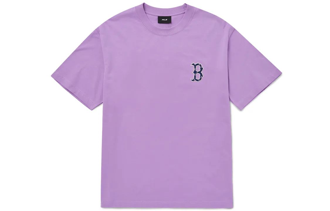 MLB Drop Shoulder Sleeve T-Shirt Unisex Lavender