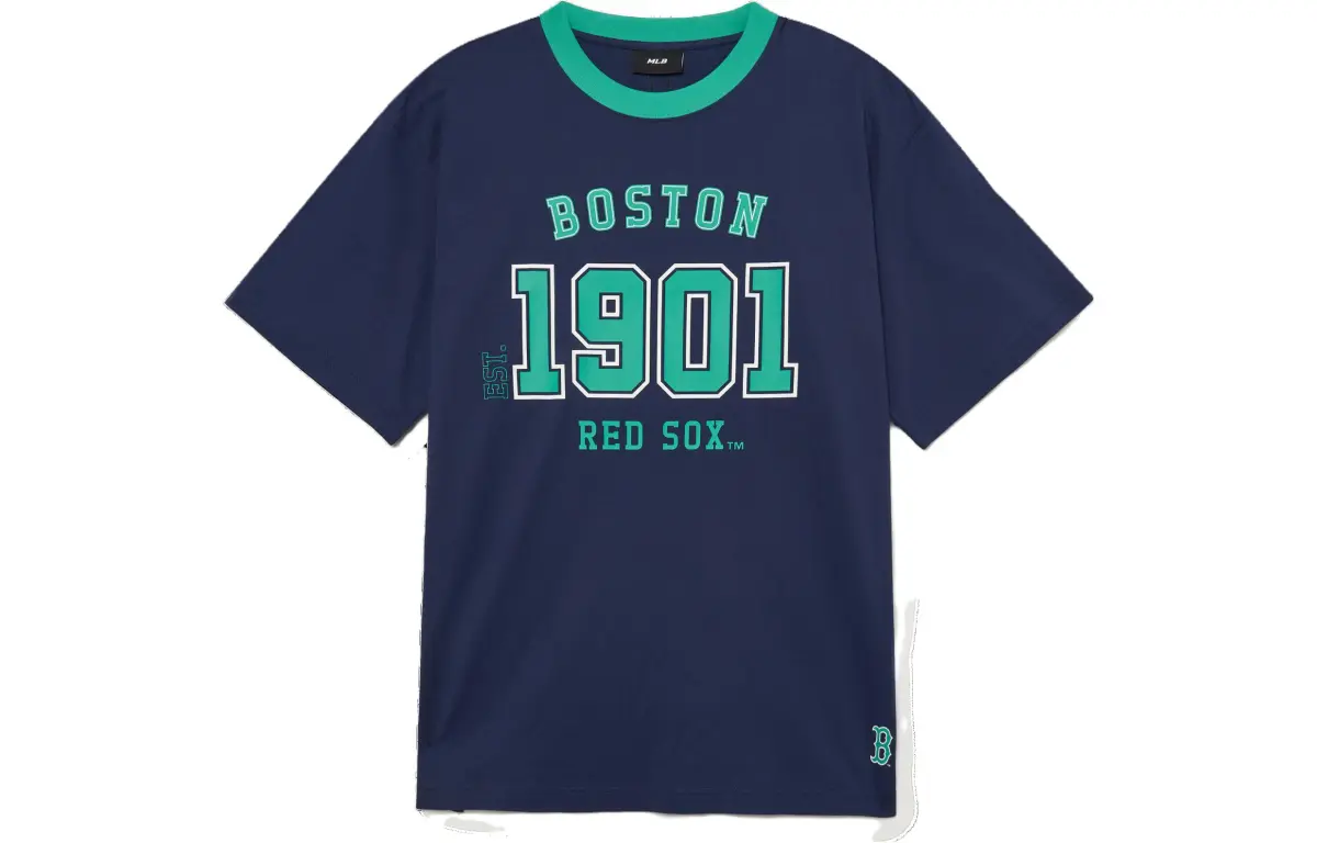 MLB T-Shirts Men's Midnight Marine Blue Crew Neck Moderate Straight Fit