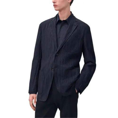 HERMES Jackets & Coats Men's Ink Blue