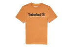 Timberland T Shirts Men's Orange Crew Neck Moderate Straight Fit