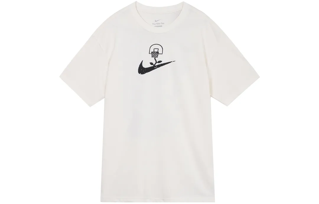 Nike Logo Printing Pattern Pullover Casual Short Sleeve T-Shirt White