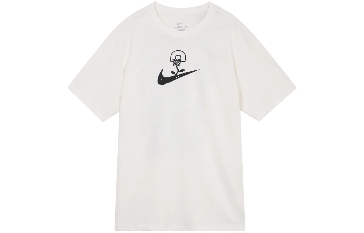 Nike Logo Printing Pattern Pullover Casual Short Sleeve T-Shirt White