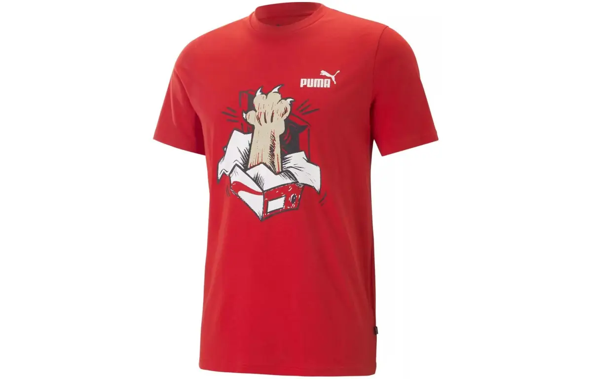 PUMA GRAPHICS SNEAKER TEE T Shirt Men's Red
