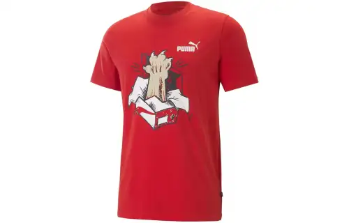 PUMA GRAPHICS SNEAKER TEE T Shirt Men's Red