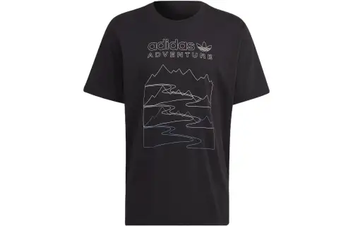 Adidas Originals Drop Shoulder Sleeve T Shirt Men's Black